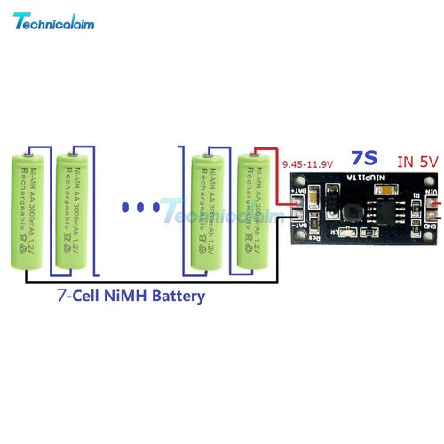 1-8S 1.2V-9.6V NiMH NiCd Battery Dedicated Charger Charging Module Board - Bild 15 von 16