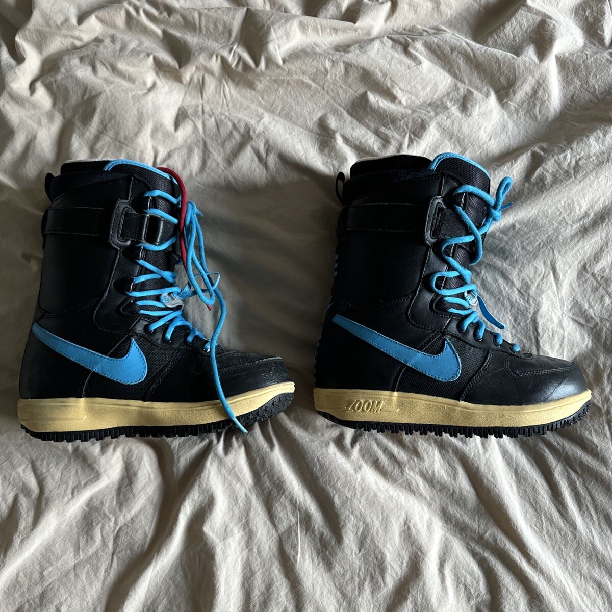 Nike Zoom Force 1 ZF1 Black / Blue Snowboard Boots Size US 6 Nike Zoom Force 1 ZF1 Black / Blue Snowboard Boots Size US 6