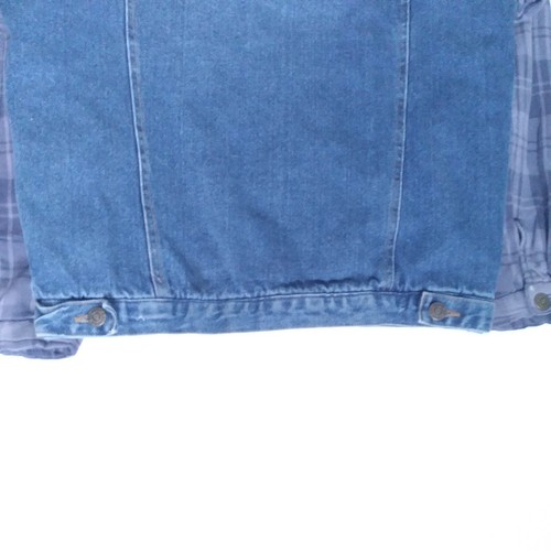 Arizona Junior (Large 14/16) Hooded Jean Jacket w/ Lavender Plaid- Women's XS-S - Picture 7 of 10