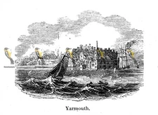 Yarmouth, Isle Of Wight, England, 1840, MODERN REPRODUCTION