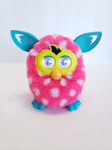 pink and white furby
