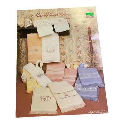 More Powder Room Pastels Cross-stitch patterns Guest Towels