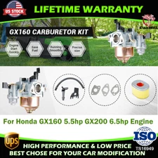 Carburetor For Honda GX160 5.5hp GX200 6.5hp Engine 16100-ZH8-W61 W/ Air Filter