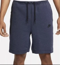 NIKE Mens Navy Blue Tech Fleece Shorts  fb8171-473