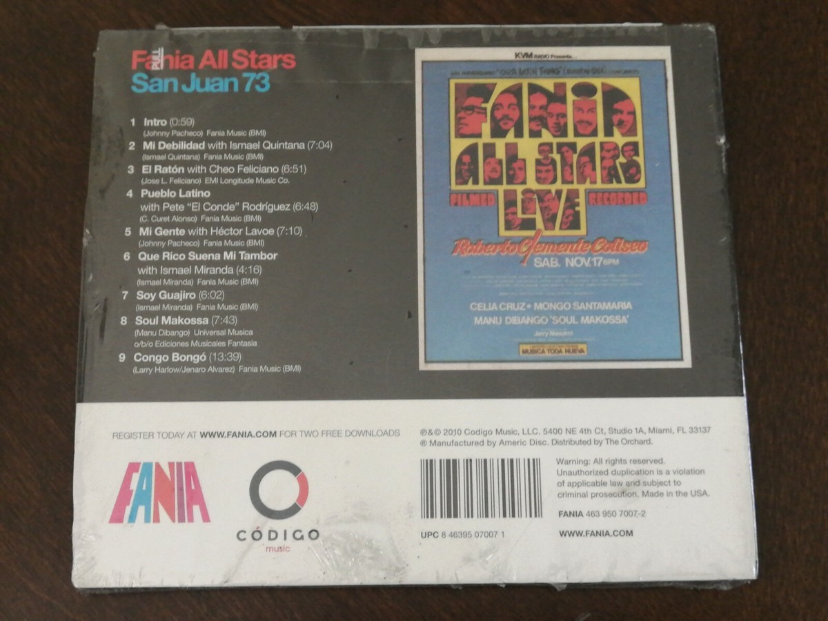 San Juan 73 [Digipak] by Fania All-Stars (CD, 2010, Fania) FACTORY  