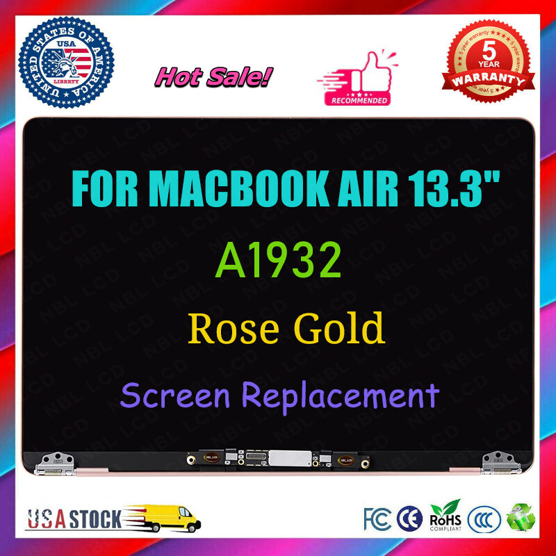 Gold for MacBook Air Retina A1932 Late 2018 LCD Screen Display