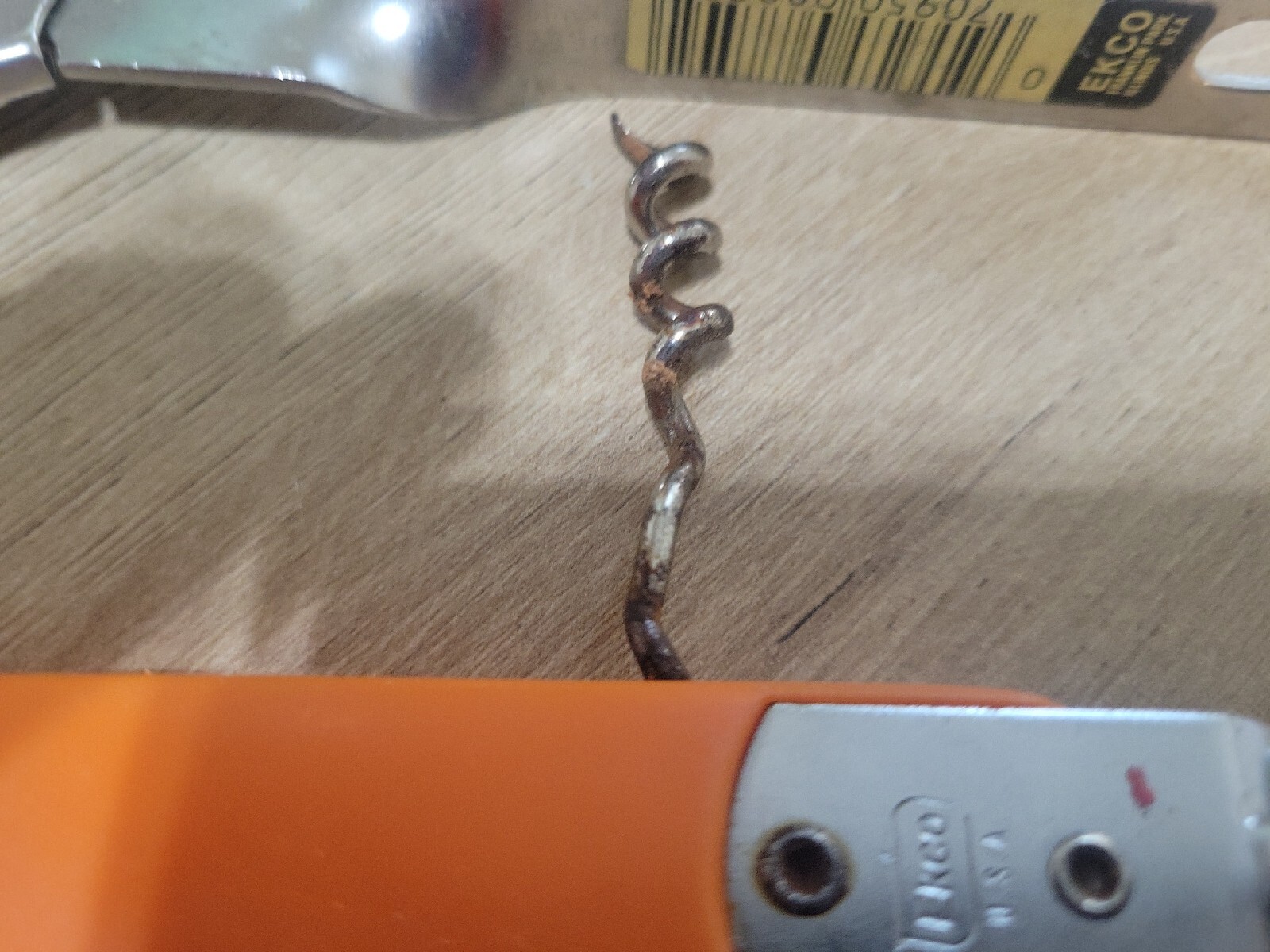 Ekco Miracle Can Opener 885 and Ekco Orange Bottle Opener Wine Cork