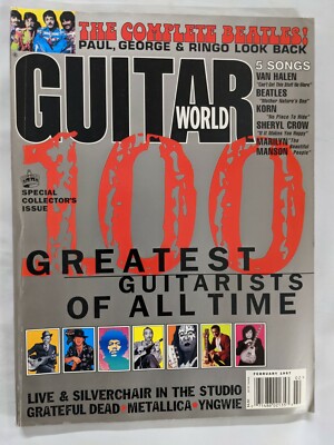 GUITAR WORLD magazine February 1997 "100 Greatest Guitarists M362 | eBay