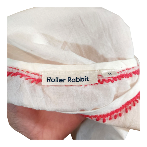 Roller Rabbit Ellie Embroidered Lightweight Short Sleeve Sleep Top Girls' 14 - Picture 7 of 7