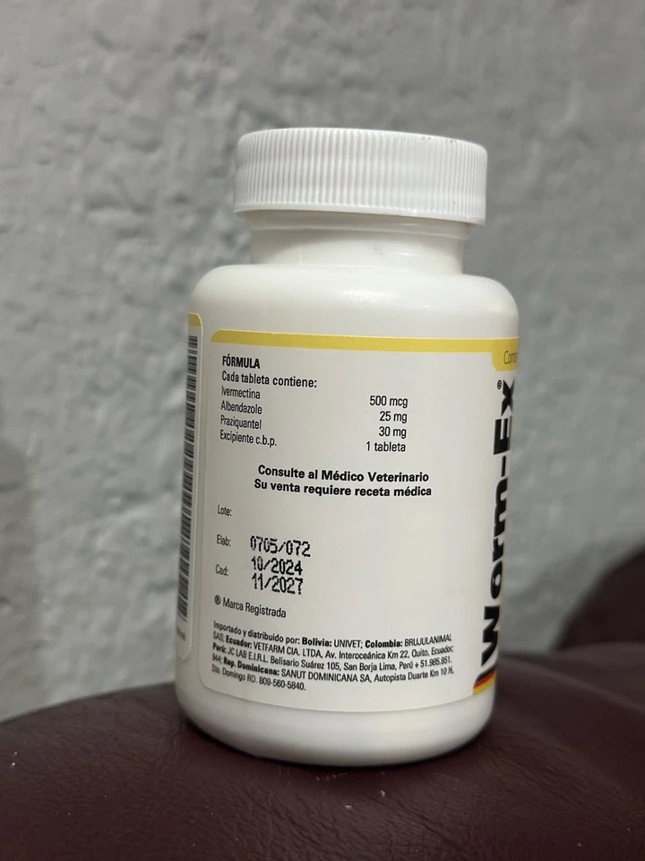 Worm-ex 100 Comprimidos Para Desparasitante Avícola (Desparasitante) Foto 3 de 4