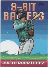 Julio Rodriguez 2025 TOPPS SERIES 1 CELEBRATIONS 8-Bit Ballers #8B-7 Mariners