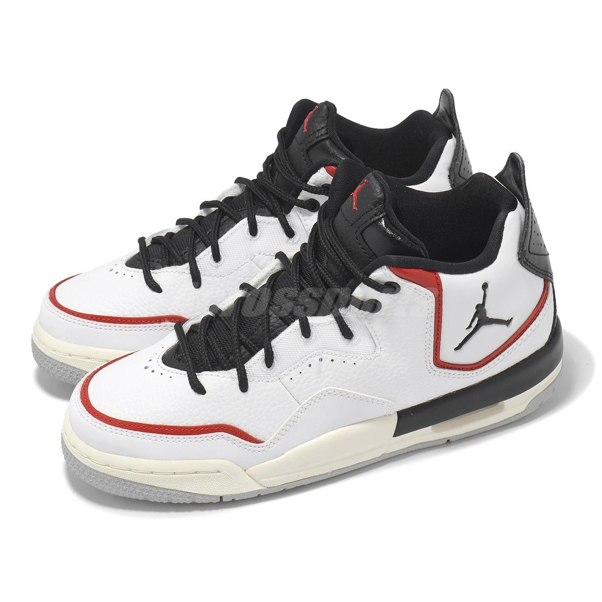 Nike Jordan Courtside 23 GS White Black Sail Varsity Red Kids