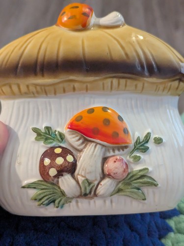 Vintage 1970's Merry Mushroom Napkin Holder Sears Roebuck Japan Home Table Decor - Picture 2 of 17