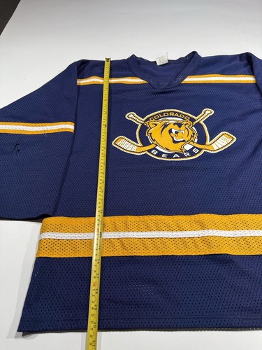 Vintage University Of Northern Colorado Game Hockey Jersey Adult Size 46 Blue - Picture 5 of 7