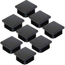 16 Pack 2" Square Plastic Plugs, 50mm End Caps for Square Tubing  Posts