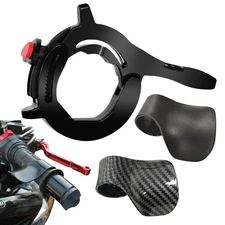 3pc Throttle Lock Motorcycle Cruise Control Assist Wrist Rest Aid Grip Universal
