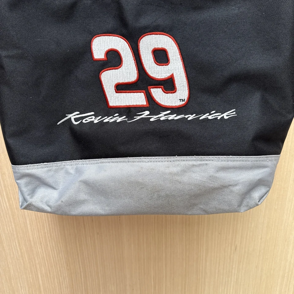 Винтажная черная сумка-тоут Kevin Harvick No29 NASCAR на молнии гоночная высокопрочная вышивка - Изображение 3 из 4