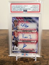 2024 COOPER FLAGG KON KNUEPPEL KHAMAN MALUACH RED GEOMETRIC AUTOS 9/10 PSA
