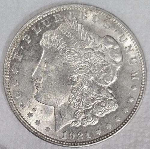 BU 1921 Morgan Silver Dollar Coin,  25C Combined Shipping