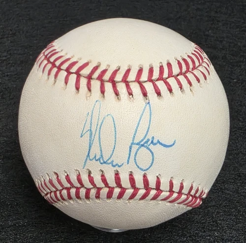 NOLAN RYAN Signed Official Baseball-HALL OF FAME-METS-ANGELS-RANGERS-JSA