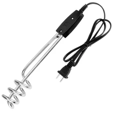 Immersion Water Heater-Portable Heater 1000W 10In 110V-Travel Immersion Heater E