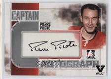 2011-12 ITG Captain-C Series Silver Vault Black Pierre Pilote #A-PP Auto HOF 1r5