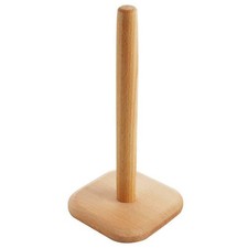 .Wood Paper Towel Holder Standing Wooden Paper Towel Stand For Kitchen
