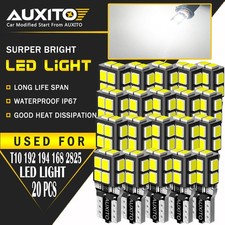 20x 1t10 194 168 W5w Led Car Hid White Canbus Error Free Wedge Light Bulb 14e Ea 20x 1t10 194 168 W5w Led Car Hid White Canbus Error Free Wedge Light Bulb 14e Ea