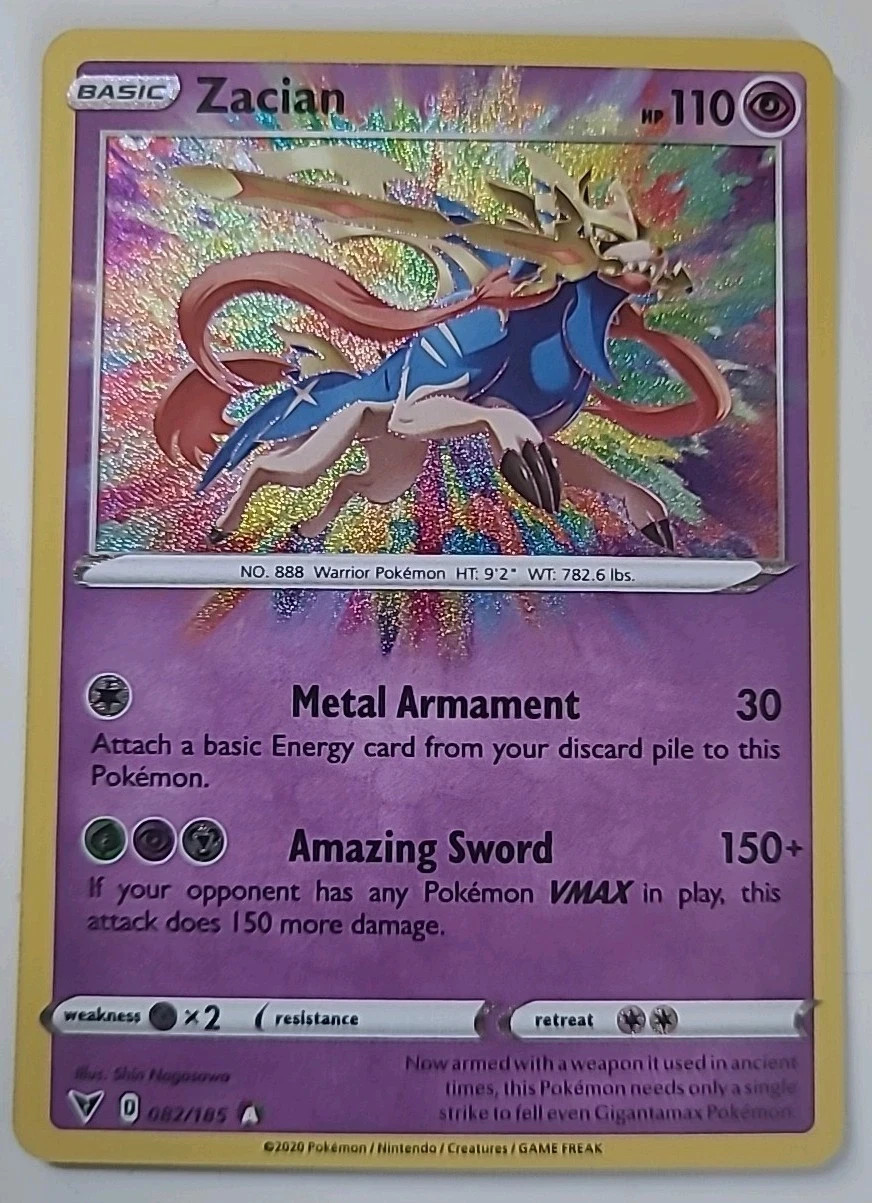 Pokémon TCG Zacian 82/185 Vivid Voltage NM