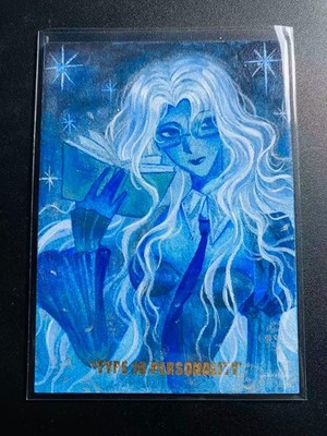 Prism Studio Type 16 Personality ISTJ Blue-Tone Beauty 1/1 Sketch Card by Baibai