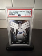 2025 Topps Chrome Black - Hit the Lights Shohei Ohtani #HTL-14