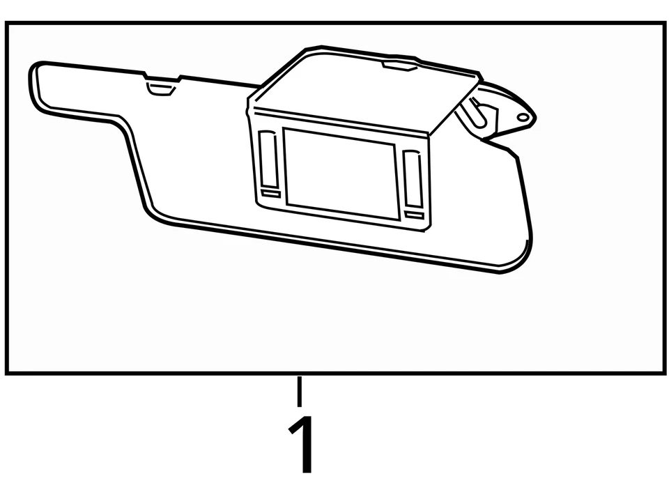 Espejo parasol derecho Mercury Grand Marquis 2008-2011 pasajero AL6SC Foto 4 de 4