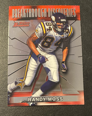 2000 Bowman Breakthrough Discoveries BD10 Randy Moss Vikings Patriots