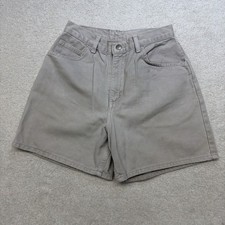Vintage 90s Gitano Jeans Shorts Women's 27 Khaki High Rise Denim Mom