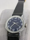 Vintage 1977 Timex Mechanical Mercury  Womens Blue Dial Stainless Steel WORKS!!