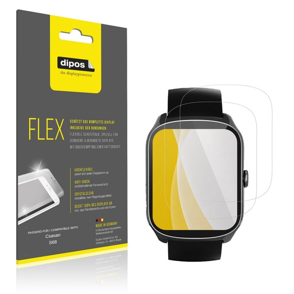 2X 3D Full Cover Schutzfolie FüR Csasan S68 Panzerfolie Anti-Shock Display Folie-image