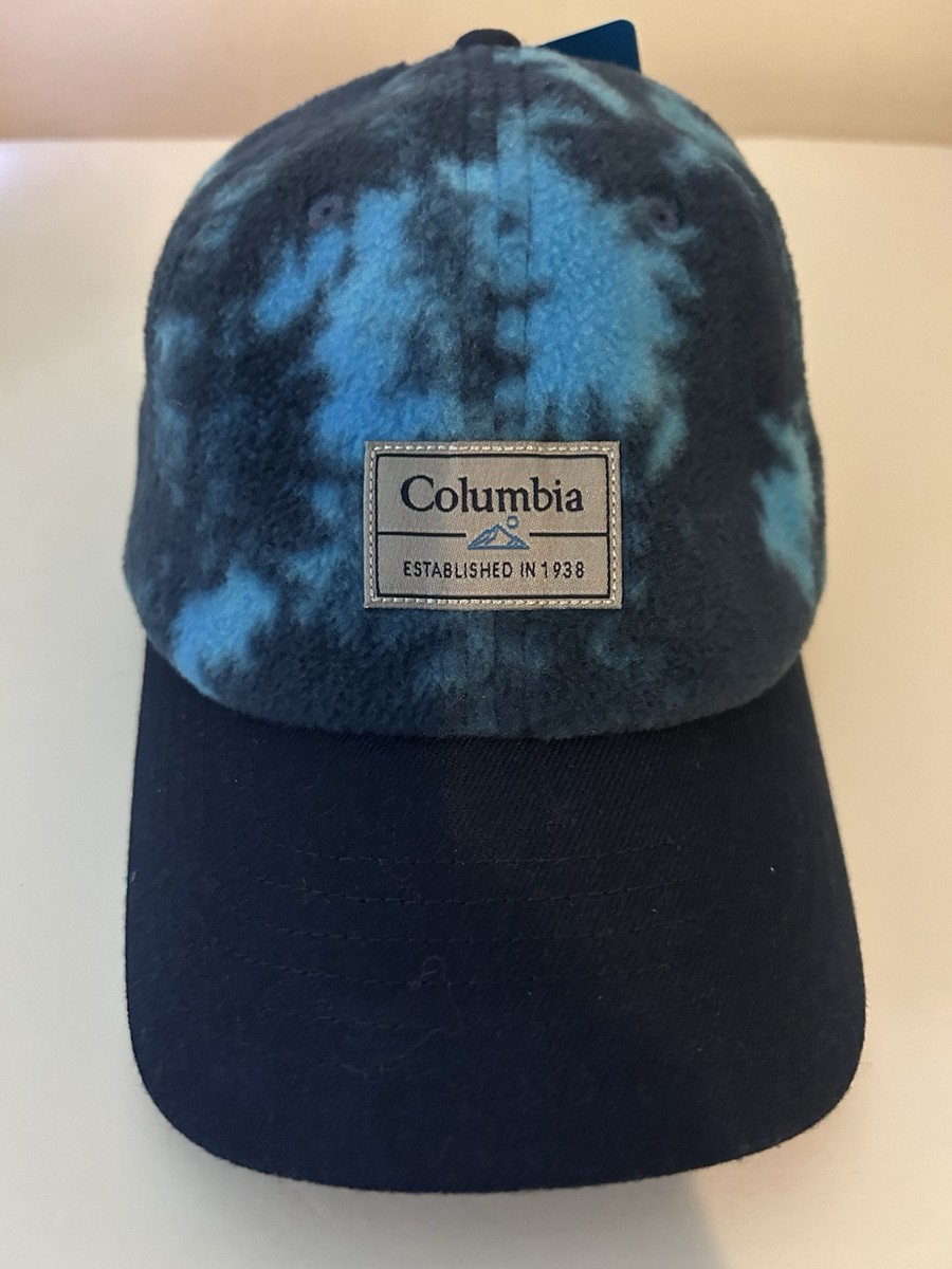 Columbia Hat Fleece Baseball Cap Adjustable Strap Outdoors Sky