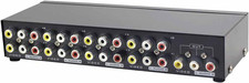 Panlong 8-Way AV Switch RCA Switcher 8 in 1 Out Composite Video L/R Audio Select
