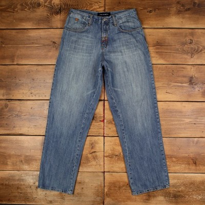 Roca Wear Y2k Jeans 33x34 Herren Blau Weite Stonewash Streetwear Hip Hop Denim