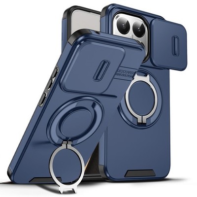 For Xiaomi 17 15T Poco M7 F8 F7 X7 X6 Pro Max Shockproof Ring Stand Case Cover
