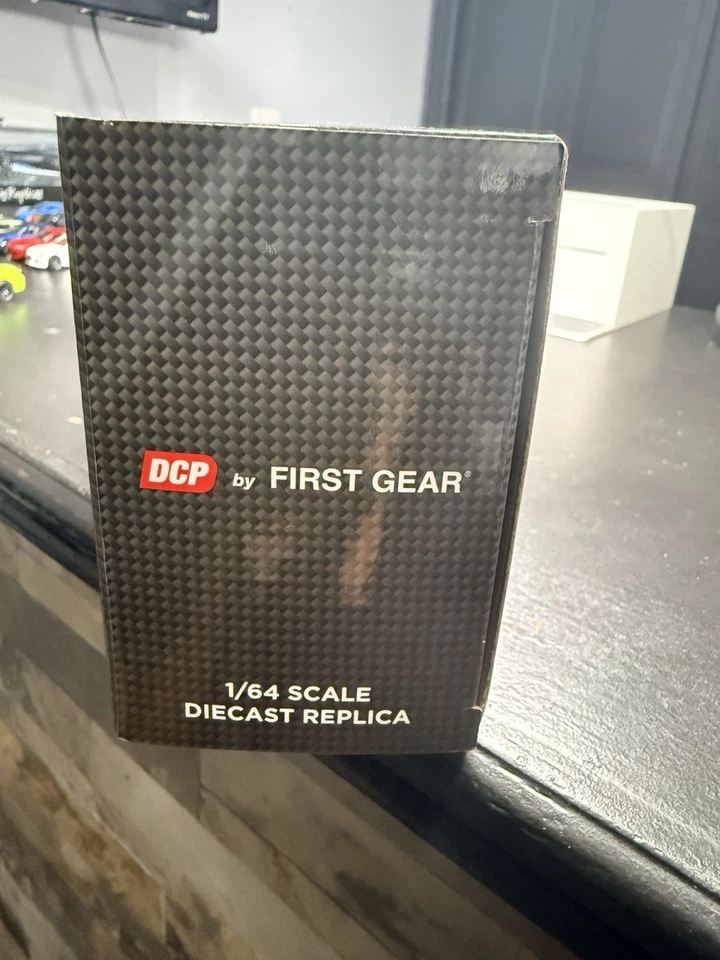 1/64 DCP white Peterbilt 389  with white Landoll slide axle flatbed trailer - Image 3 of 4