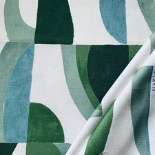 Harlequin Curtain Fabric 0.8m ~ TORILLO ~ Emerald/Azul/Pistachio