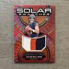 Solar Swatches Caleb Williams Red /75 (RC) 2024 Panini Obsidian Tri Color Patch
