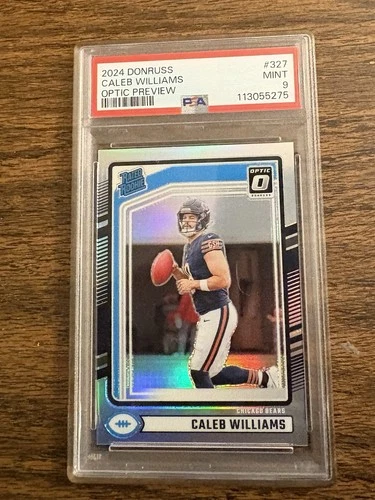 2024 Caleb Williams Panini Optic Preview RC HOLO PSA 9 Rookie MT!