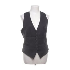 H&M, Anzugweste, Größe: 42, Schwarz, Baumwolle/Elasthan/Nylon/Polyester #XjP