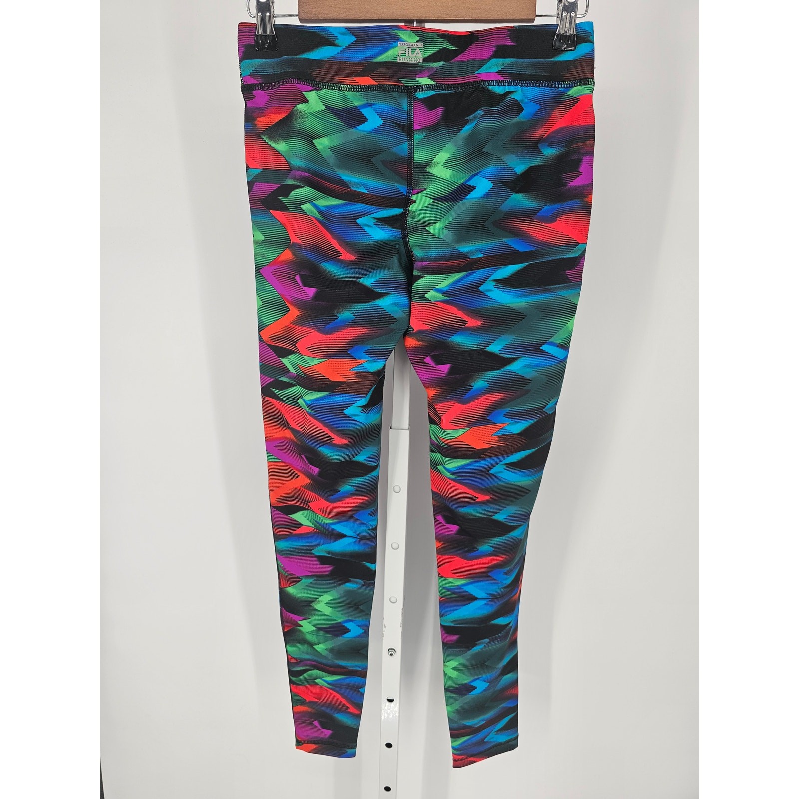 Leggings da corsa a compressione Fila Sport donna taglia XS colorati brillanti
