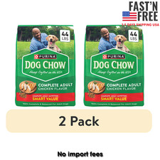  2 pack Purina Dog Chow Complete, Dry Dog Food High Protein, Chicken, 44 lb