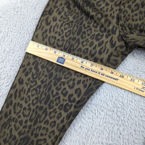 Carmen Marc Volvo Leggings Womens Small Olive Green Leopard Print Tummy Control - Picture 8 of 16