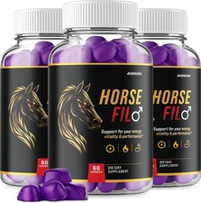 (3 Pack) Horse Fil Gummies for Men – HorseFil Male Gummy Advanced Formula