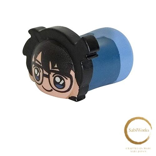 New Kinsho Pottery &quotDetective Conan&quot Conan Chopstick Rest with Wooden